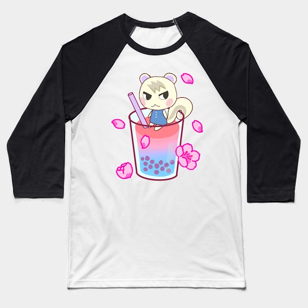 Marshal bubble tea Baseball T-Shirt by miriart